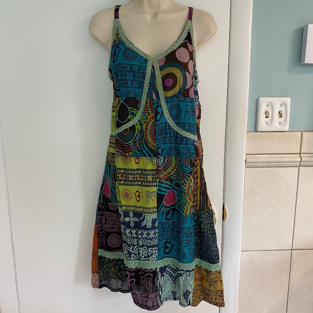 NWT TLB The Little Bazaar Bohemian Patchwork Sundress